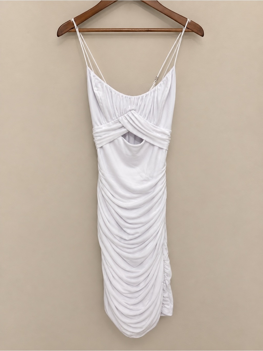 NWT Cut-Out Bust Ruched Dress - Picture 3 of 6